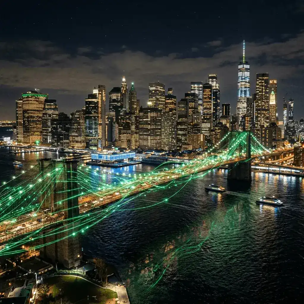 North America Bridge - New York City Skyline