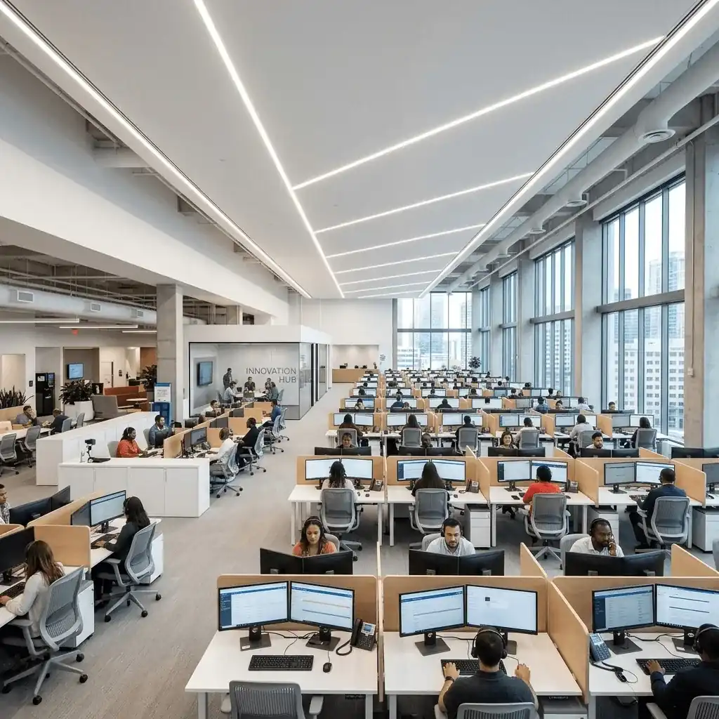 Modern Contact Center Floor